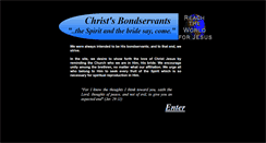 Desktop Screenshot of christsbondservants.org