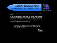 Tablet Screenshot of christsbondservants.org